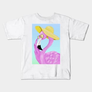 Summer flamingo Kids T-Shirt